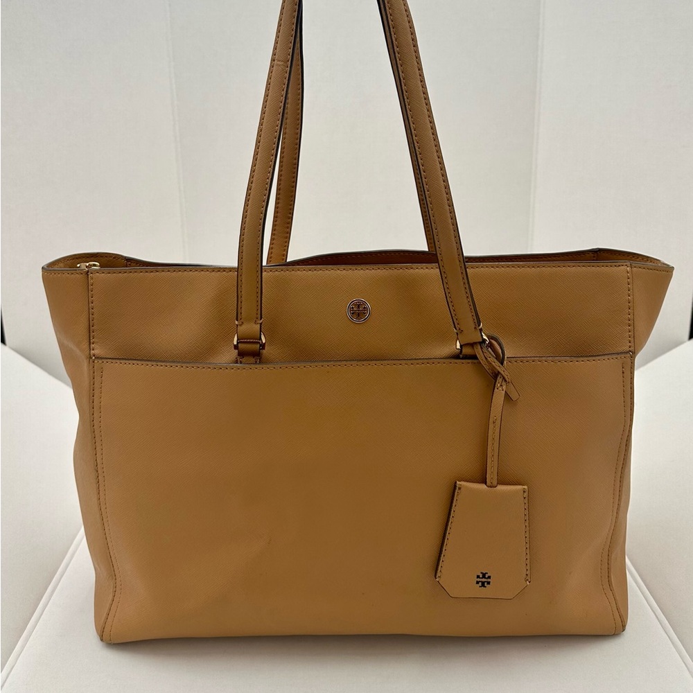 TORY BURCH Robinson Leather Tote Handbag